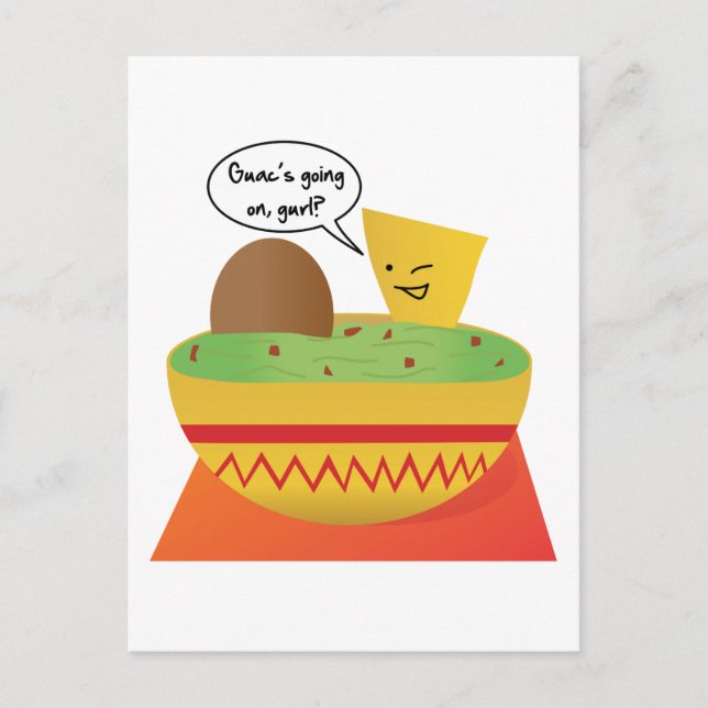 Guac Party Invitation Postcard (Front)