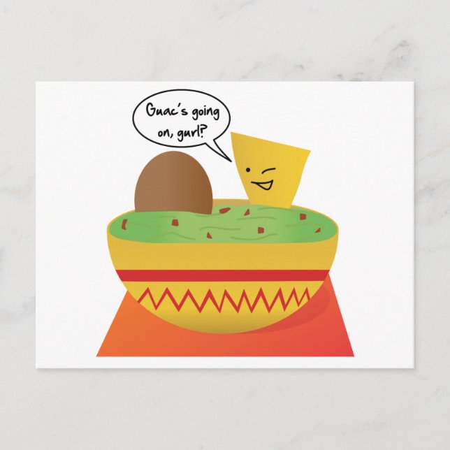 Guac Party Postcard (Front)