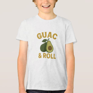 🥑 Guac & Roll – Funny Avocado Foodie T-Shirt  Tri-Blend Shirt
