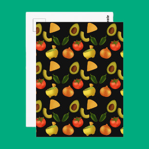 Guacamole And Tortilla Chips Postcard