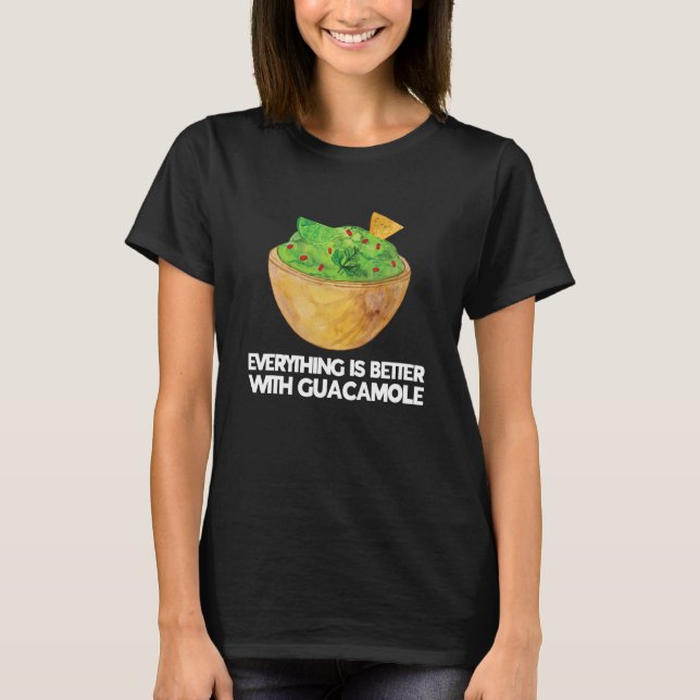 Guacamole Avocado Mayo Vegan Food  Guac Limes T-Shirt (Front)