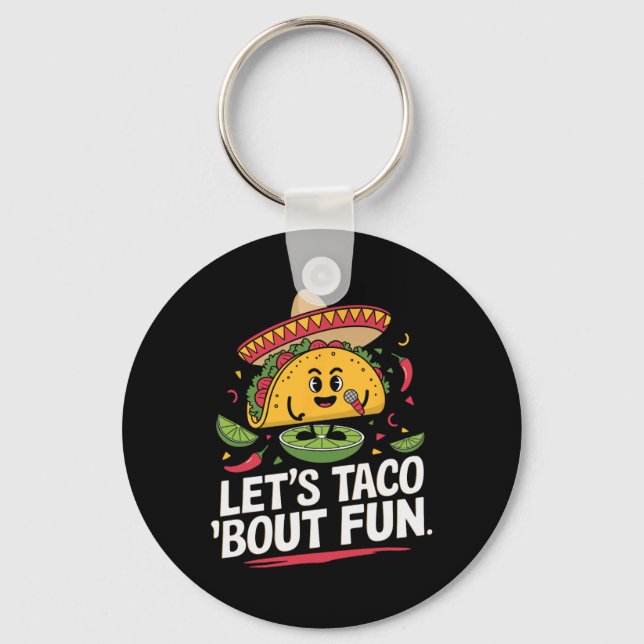 Guacamole Cinco De Mayo Mexican Mexico Salsa Fiest Key Ring (Front)