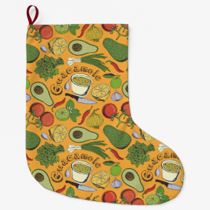 Guacamole Large Christmas Stocking