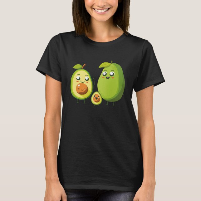 Guacamole Mom Avocado  Vegetarian Vegan Mothers Da T-Shirt (Front)