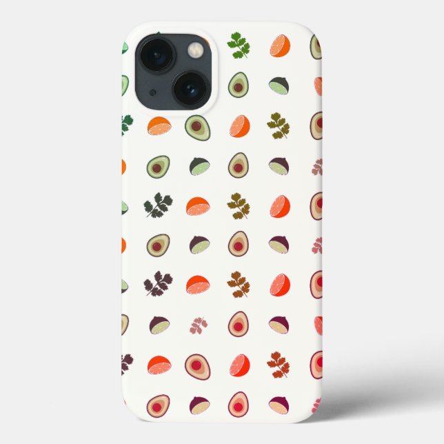 guacamole, pattern, avocado Case-Mate iPhone case (Back)