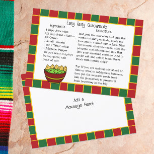 Guacamole Recipe Card