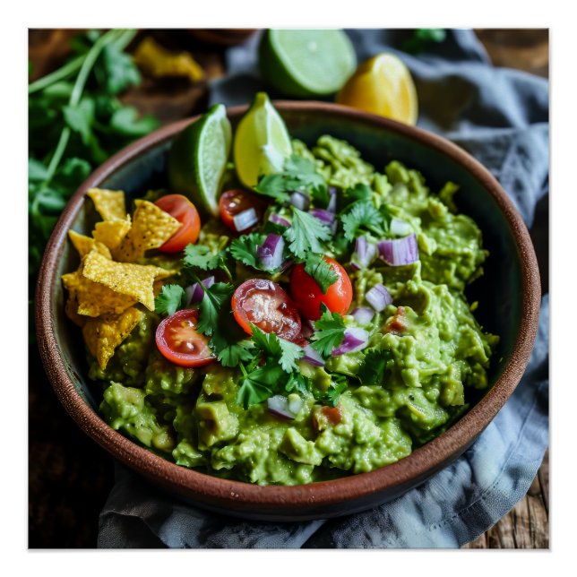 Guacamole Stock Image Poster (Front)