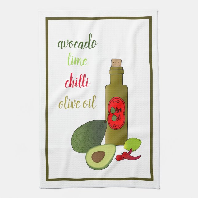 Guacamole Tea Towel (Vertical)