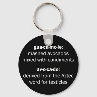 Guacamole Testicles Key Ring