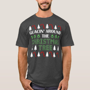 Guacin Around The Christmas Tree Tropical Christma T-Shirt