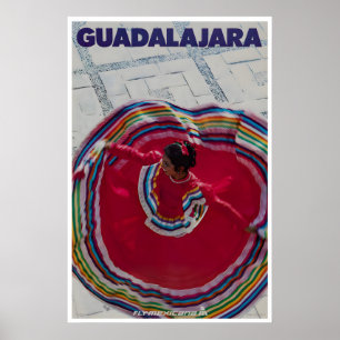 Guadalajara Art Mexico Travel Poster Mexican Print