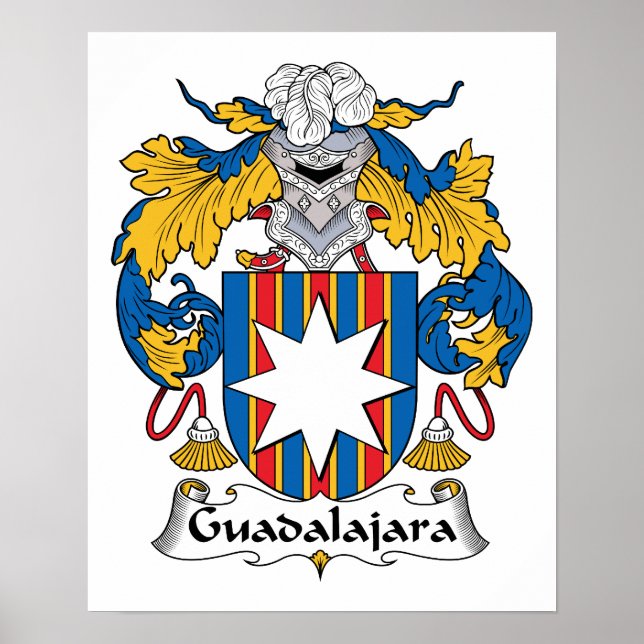 Guadalajara Family Crest Poster (Front)