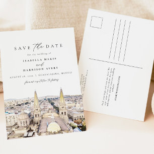 GUADALAJARA MEXICO City Skyline Save the Date Postcard