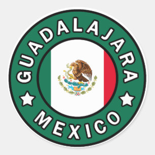 Guadalajara Mexico Classic Round Sticker