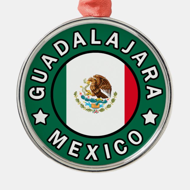 Guadalajara Mexico Metal Tree Decoration (Front)