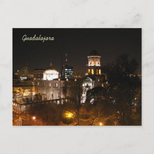 Guadalajara Night Scene Postcard