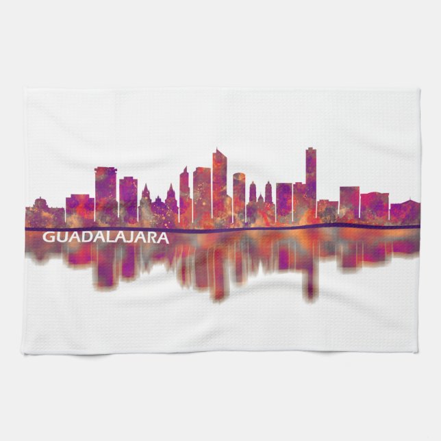 Guadalajara Skyline Tea Towel (Horizontal)