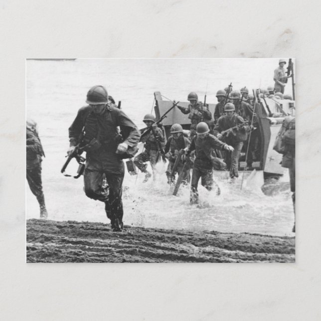 Guadalcanal Landing Postcard (Front)