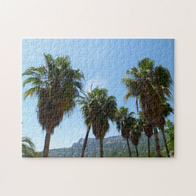Guadalest Valley Palm Trees Jigsaw Puzzle (Horizontal)