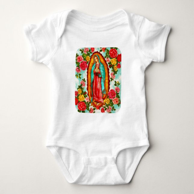 Guadalupe Baby Bodysuit (Front)