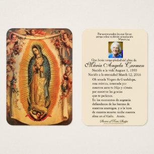 Guadalupe Catholic Spanish Funeral Holy Prayer