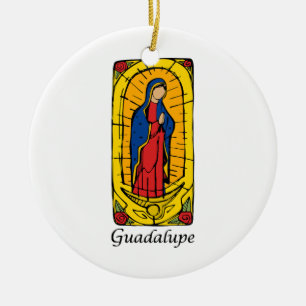 Guadalupe Ceramic Tree Decoration