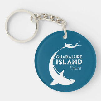 Guadalupe Island Mexico | Scuba Diving With Sharks Key Ring