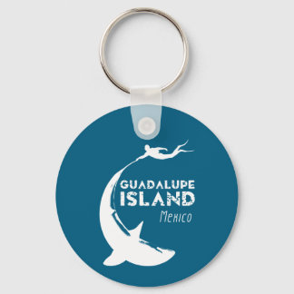 Guadalupe Island Mexico | Scuba Diving With Sharks Key Ring
