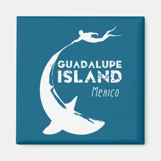Guadalupe Island Mexico | Scuba Diving With Sharks Magnet