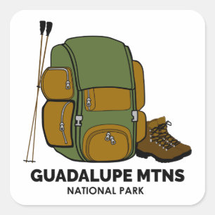 Guadalupe Mountains National Park Backpack Square Sticker