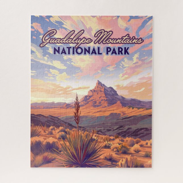 Guadalupe Mountains National Park El Capitan Texas Jigsaw Puzzle (Vertical)