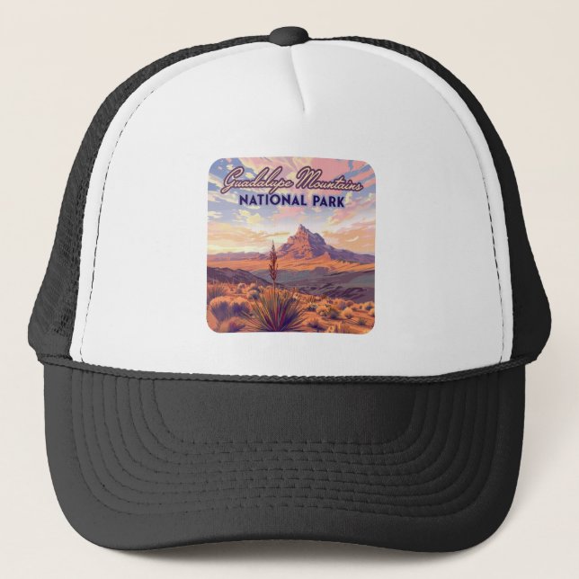 Guadalupe Mountains National Park El Capitan Texas Trucker Hat (Front)