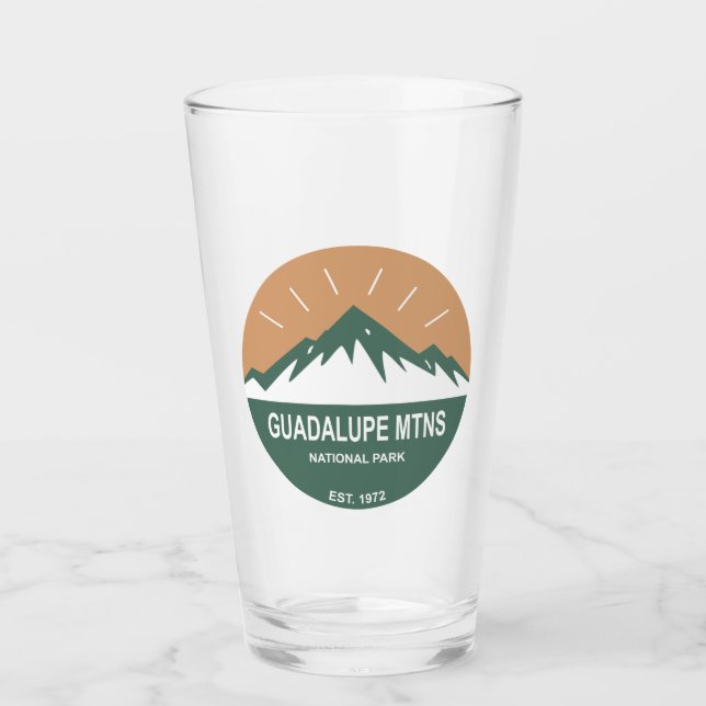 Guadalupe Mountains National Park Glass (Front)