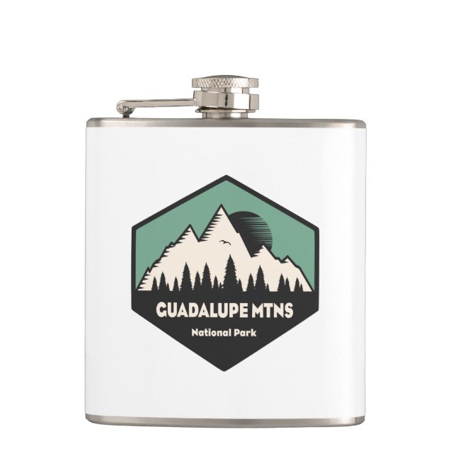  Guadalupe Mountains National Park Hip Flask (Front)