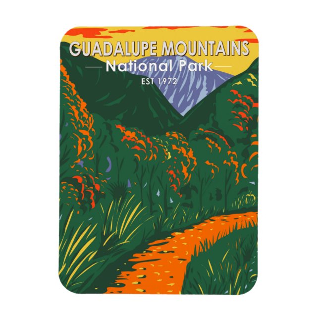 Guadalupe Mountains National Park McKittrick Magnet (Vertical)