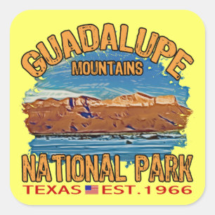 Guadalupe Mountains National Park Square Sticker