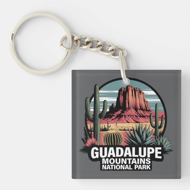 Guadalupe Mountains National Park Texas Key Ring (Front)