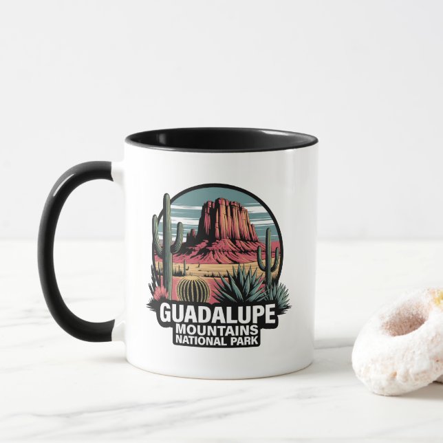 Guadalupe Mountains National Park Texas Mug (With Donut)