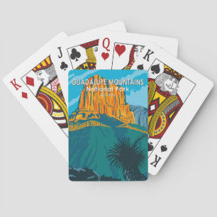 Guadalupe Mountains National Park Texas Vintage  Playing Cards
