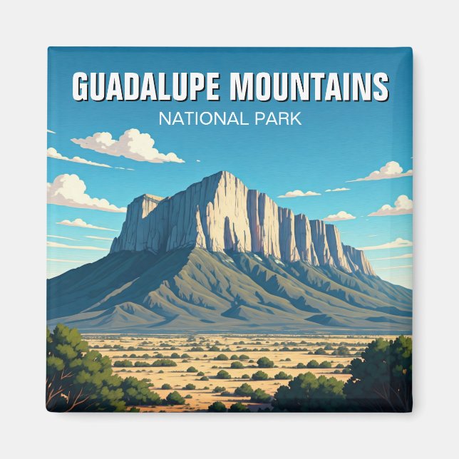 Guadalupe Mountains National Park Travel Magnet (Front)