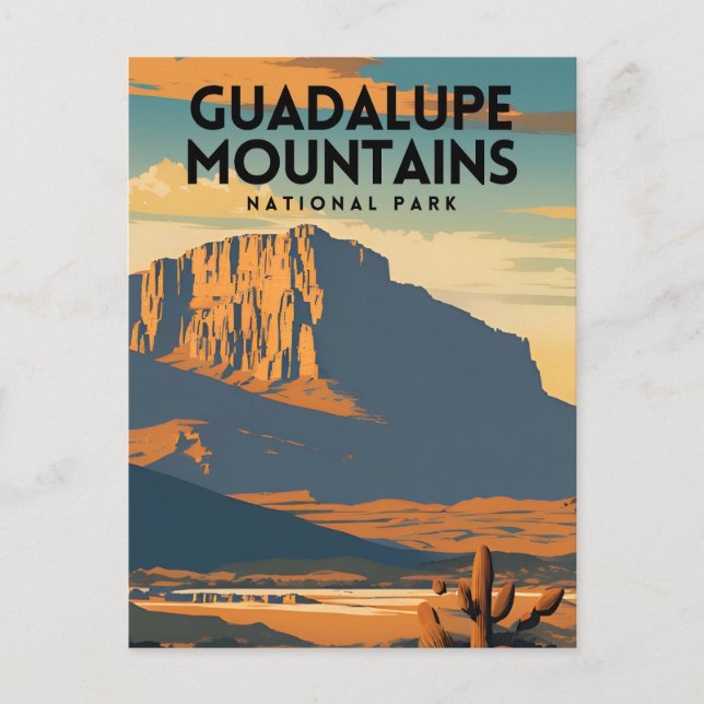 Guadalupe Mountains National Park Vintage Travel  Postcard (Front)