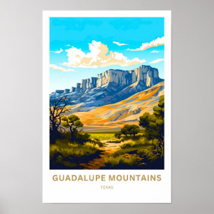 Guadalupe Mountains Texas Travel Print