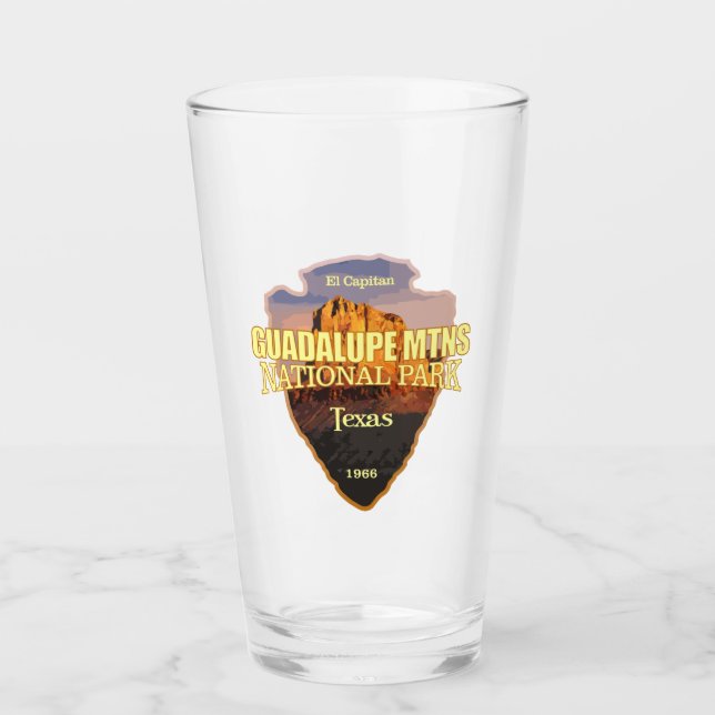 Guadalupe Mtns NP (arrowhead) Glass (Front)