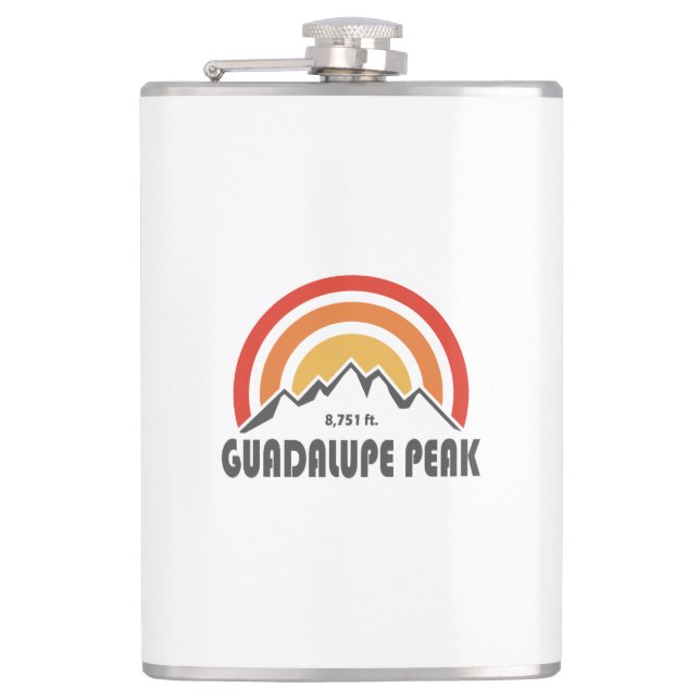 Guadalupe Peak Hip Flask (Front)