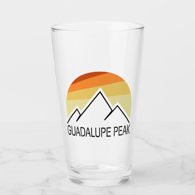 Guadalupe Peak Retro Glass (Front)