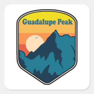 Guadalupe Peak Texas Sunrise Square Sticker
