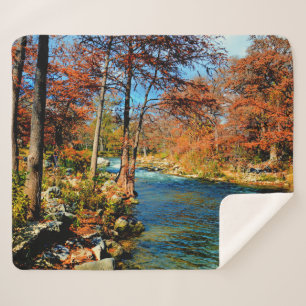 Guadalupe River Sherpa Blanket