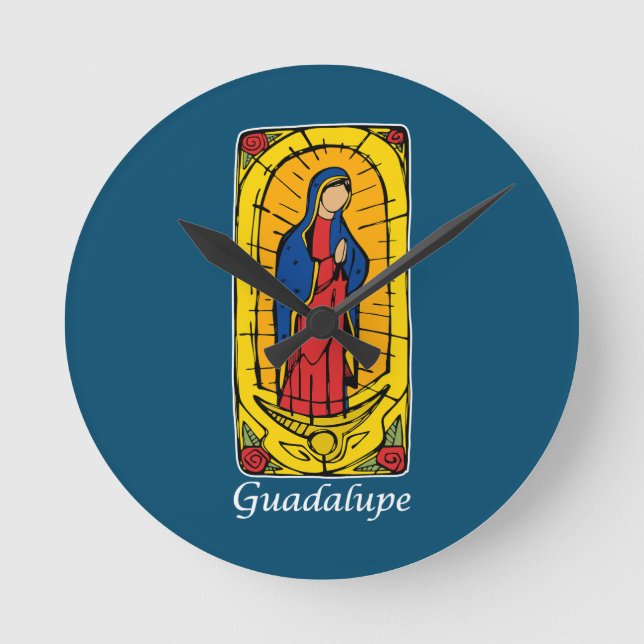 Guadalupe Round Clock (Front)