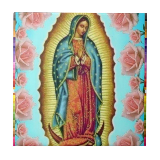 GUADALUPE VIRGIN MEXICO 11  CUSTOMIZABLE PRODUCTS TILE (Front)