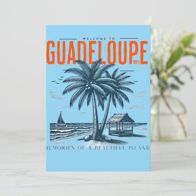 Guadeloupe 971: Tropical Memories Invitation (Standing Front)